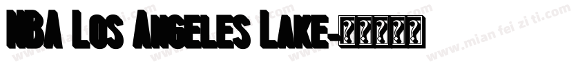 NBA Los Angeles Lake字体转换